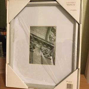 Gallery Metal Silver Mat 5x7 Frame
